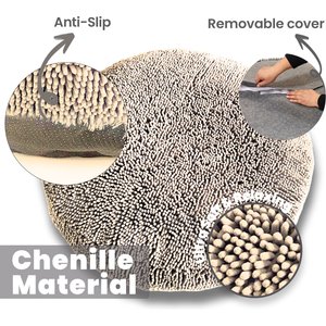 Muddy Mat Cloud K-9 Dog Bed with Removable Cover, Beige, Large