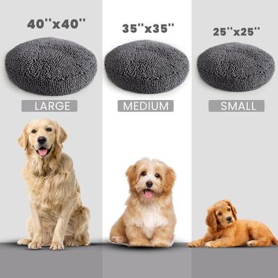 Show full view: Muddy Mat Cloud K-9 Dog Bed with Removable Cover, Grey, Large slide 2 of 8