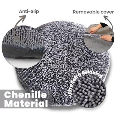 Show full view: Muddy Mat Cloud K-9 Dog Bed with Removable Cover, Grey, Large slide 4 of 8