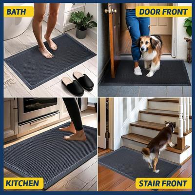 Show full view: Muddy Mat Mesh Quick-Dry Dog Door Mat, Black, 23 x 35-in slide 6 of 7