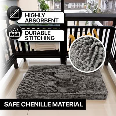 Show full view: Muddy Mat Dog Crate Mat, Grey, 36-in slide 5 of 7