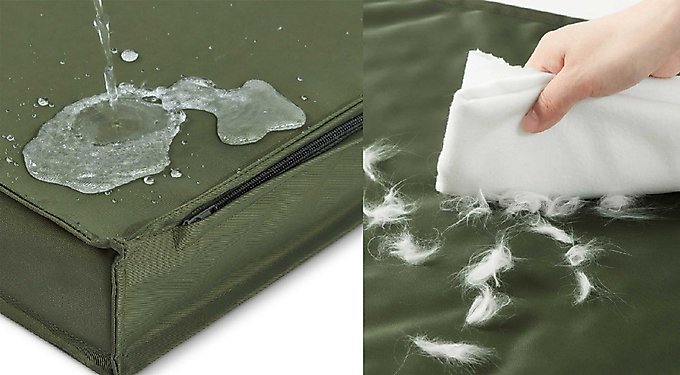 Lesure Indoor & Outdoor Waterproof Orthopedic Dog Bed with Removable Cover