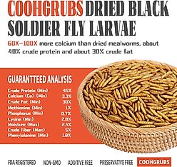 COOHGRUBS Dried Black Soldier Fly Larvae Chicken Treat, 2-lb box slide 2 of 8
