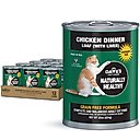 Dave's Pet Food Naturally Healthy Chicken Dinner Formula Pate Grain-Free Canned Wet Cat Food, 22-oz can, case of 12