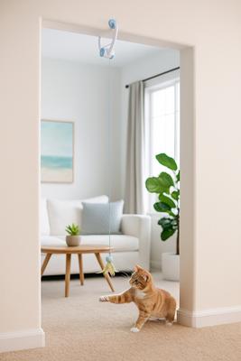 Show full view: Pet Fit For Life Door Hanging Rope Toy, White, Medium slide 5 of 7