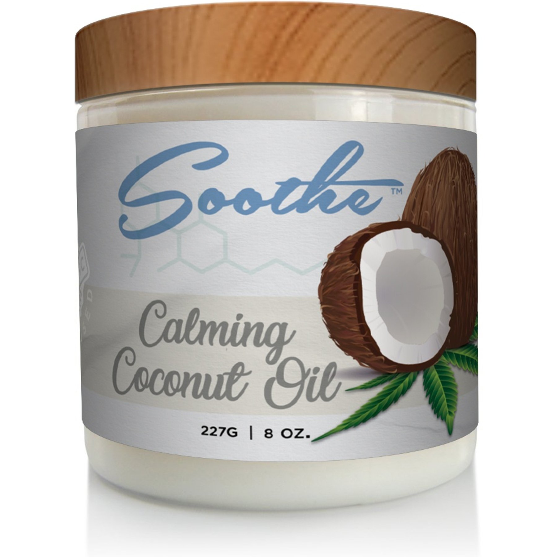 BuddyRest Soothe Calming Coconut Oil with Collagen Calming Supplement for Dogs, 8-oz jar