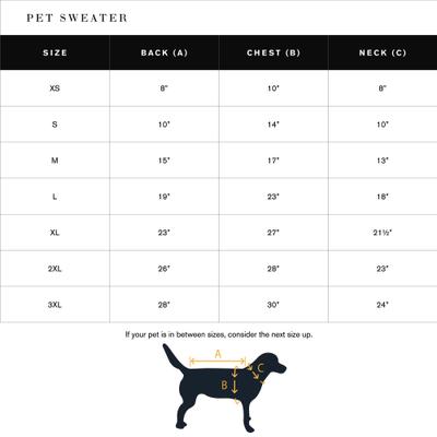 Show full view: Shinola Cable Knit Dog Sweater, Navy, Large slide 9 of 9