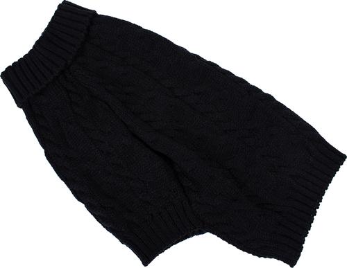 Show full view: Shinola Cable Knit Dog Sweater, Black, Medium slide 3 of 9