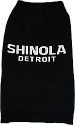 Shinola Logo Dog Sweater, Black, XXX-Large