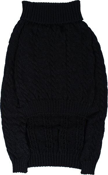 Show full view: Shinola Cable Knit Dog Sweater, Black, X-Large slide 3 of 8