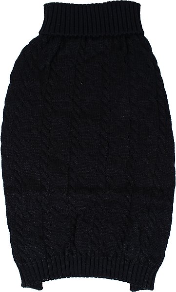 Show full view: Shinola Cable Knit Dog Sweater, Black, X-Large slide 1 of 8