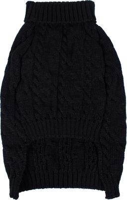 Show full view: Shinola Cable Knit Dog Sweater, Black, Medium slide 4 of 9