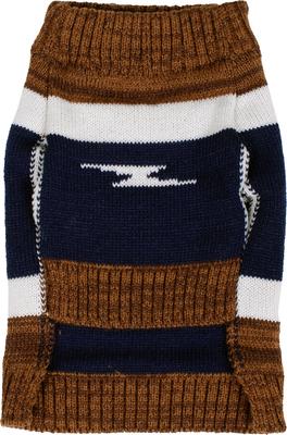 Show full view: Shinola Brand Stripe Dog Sweater, Brown, Small slide 3 of 9