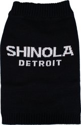 Shinola Logo Dog Sweater, Black, Medium
