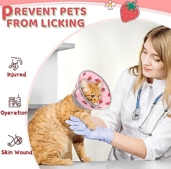 Show full view: Supet Adjustable Cat Recovery Cone, Small: 5 to 9-in neck slide 5 of 5