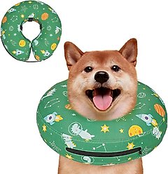 Supet Inflatable Dog Recovery Cone Collar, Large: 12 to 16-in neck
