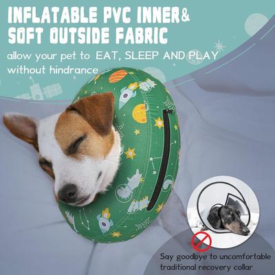 Show full view: Supet Inflatable Dog Recovery Cone Collar, X-Small: 5 to 8-in neck slide 4 of 7
