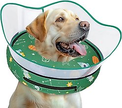 Supet Raised Inflatable Dog Recovery Cone Collar, Large: 12 to 16-in neck