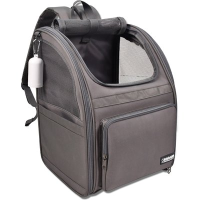 Jespet Jespet GOOPAWS Backpack Dog & Cat Carrier, Grey