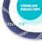 Show in main carousel: ATIFBOP Double Handle Polypropylene Reflective Rope Dog Leash, Blue, 6-ft long, 1/2-in wide slide 4 of 8