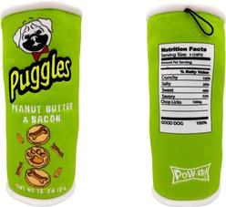 Huxley & Kent Power Plush Puggles Can Dog Toy, Green, Large