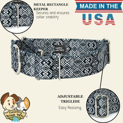 Country Brook Petz HossFit Jr Art Deco Chevrons Wide Martingale Dog Collar, Medium slide 2 of 8