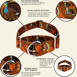 Country Brook Petz HossFit Jr Thanksgiving Tradition Wide Martingale Dog Collar, Large slide 2 of 8