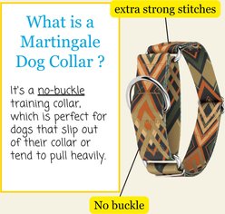 Country Brook Petz HossFit Jr Terracotta Arrows Wide Martingale Dog Collar, Medium slide 2 of 9