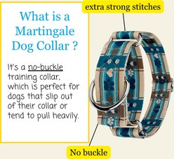 Country Brook Petz HossFit Jr Margarita Argyle Wide Martingale Dog Collar, X-Large slide 2 of 8