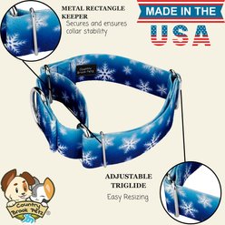 Country Brook Petz HossFit Jr Winter Wonderland Wide Martingale Dog Collar, Large slide 2 of 9