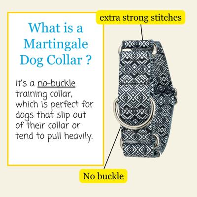 Show full view: Country Brook Petz HossFit Jr Art Deco Chevrons Wide Martingale Dog Collar, Large slide 3 of 8