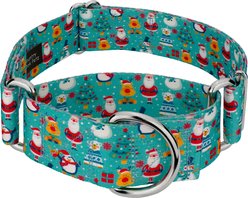 Country Brook Petz HossFit Jr Santa & Friends Wide Martingale Dog Collar, X-Large