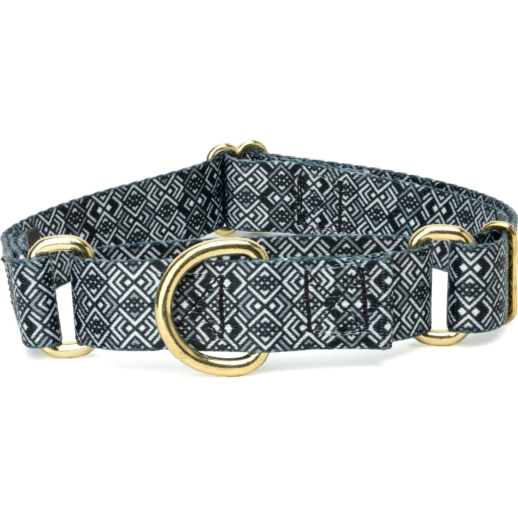 Country Brook Petz Art Deco Chevrons Martingale Dog Collar, Small: 11 to 15-in neck, 5/8-in wide