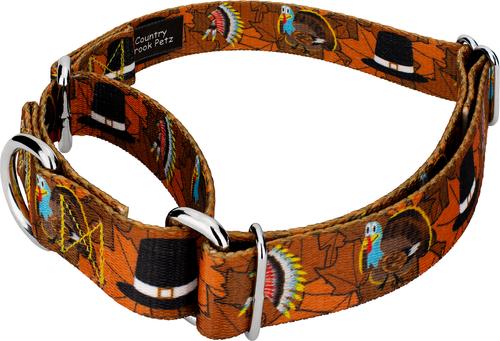 Show full view: Country Brook Petz Thanksgiving Tradition Martingale Dog Collar, X-Large: 23 to 31-in neck, 1-in wide slide 5 of 7