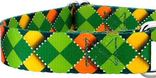 Show full view: Country Brook Petz Limerick Argyle Martingale Dog Collar, Small: 11 to 15-in neck, 5/8-in wide slide 7 of 7