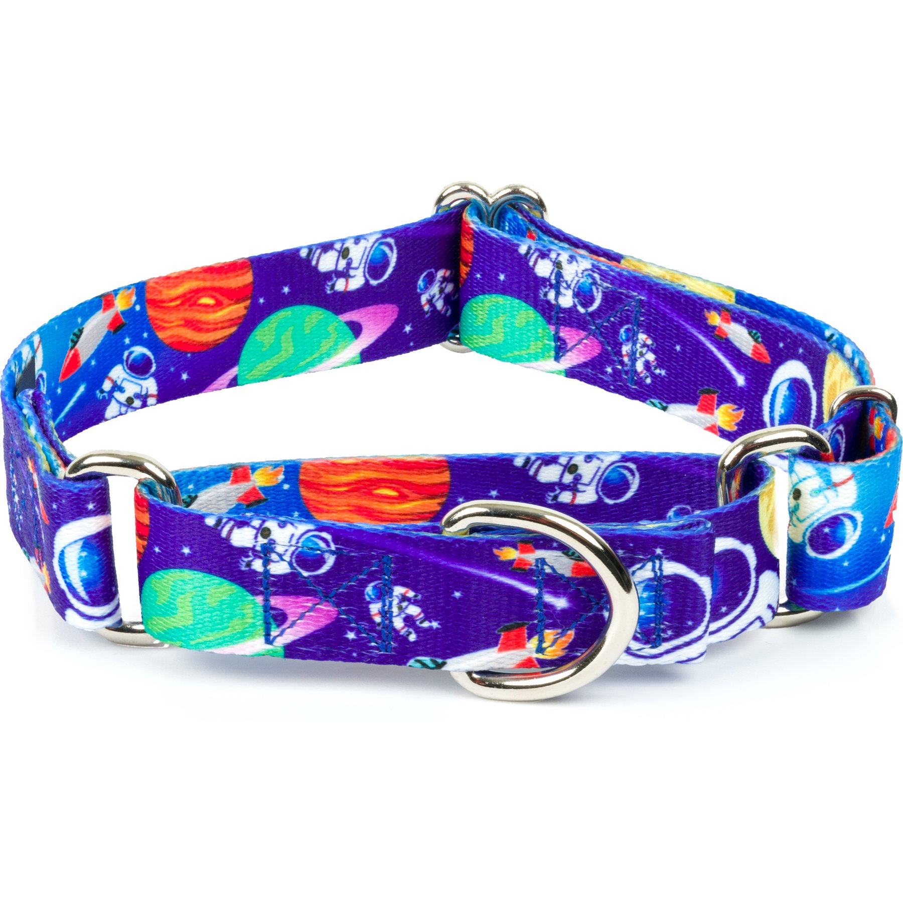 Country Brook Petz Cosmic Dreams Martingale Dog Collar, X-Large: 23 to 31-in neck, 1-in wide
