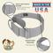 Show in main carousel: Country Brook Petz HossFit Jr Wide Training Martingale Dog Collar, Silver, Large: 18 to 26-in neck, 1.5-in wide slide 7 of 8