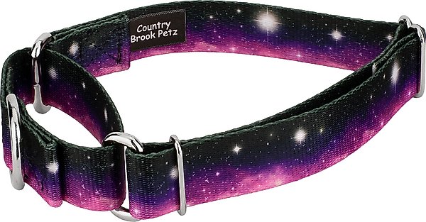 Show full view: Country Brook Petz Heavenly Space Martingale Dog Collar, Small: 11 to 15-in neck, 5/8-in wide slide 3 of 5
