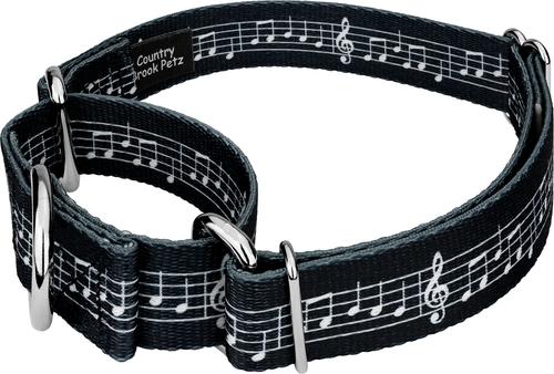 Show full view: Country Brook Petz Sheet Music Martingale Dog Collar, Small: 11 to 15-in neck, 5/8-in wide slide 4 of 6