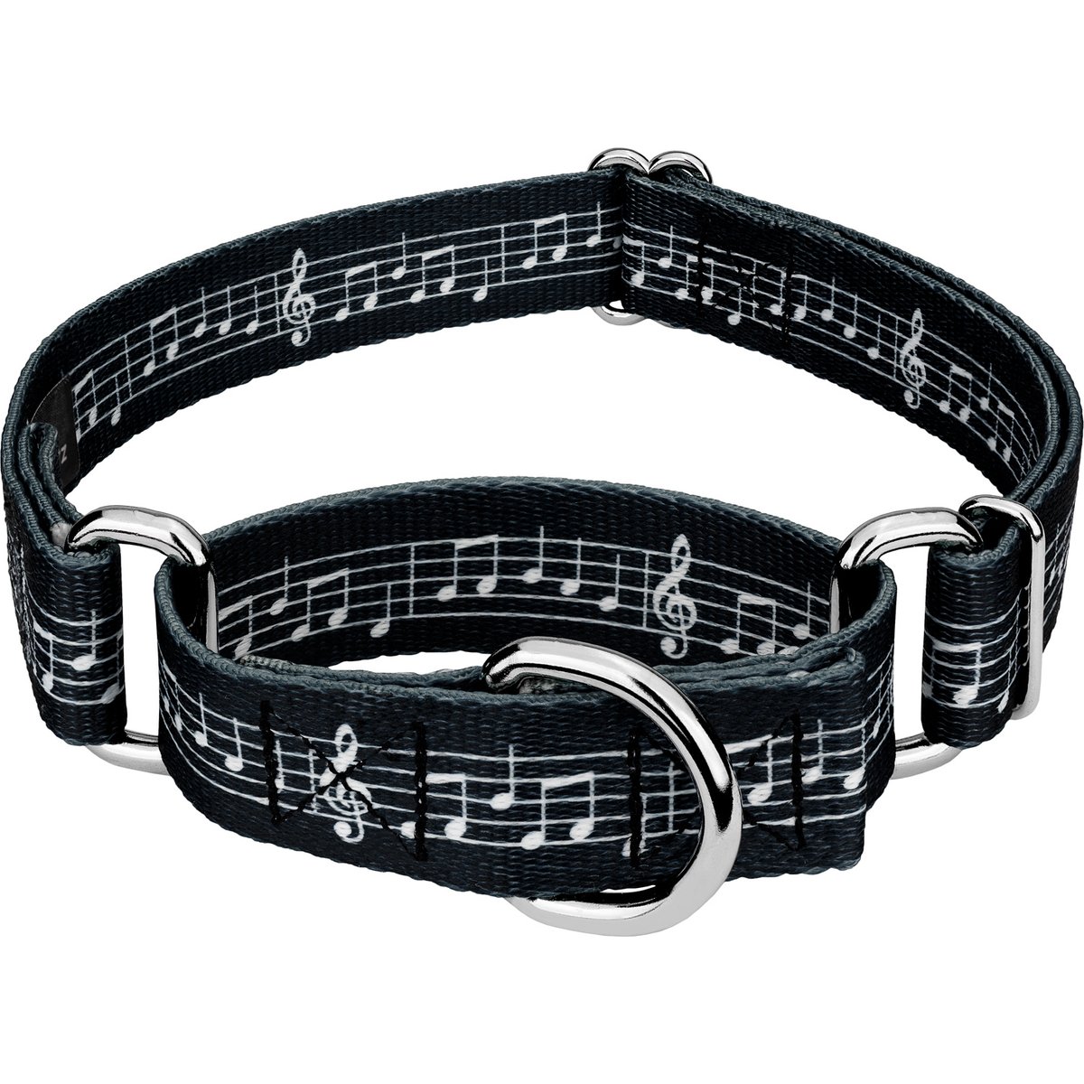 Country Brook Petz Sheet Music Martingale Dog Collar, Medium: 15 to 21-in neck, 1-in wide