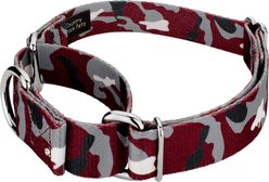 Country Brook Petz Camo Martingale Dog Collar, Crimson & White, Large: 18 to 26-in neck, 1-in wide slide 2 of 5