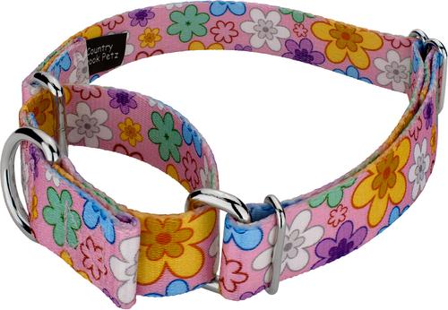 Show full view: Country Brook Petz May Flowers Martingale Dog Collar, Large: 18 to 26-in neck, 1-in wide slide 5 of 7