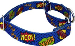 Country Brook Petz Super Dog Martingale Collar, Blue, X-Small: 9 to 12-in neck, 1/2-in wide slide 2 of 5