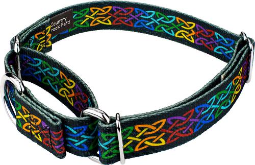 Show full view: Country Brook Petz Celtic Pride Martingale Dog Collar, Medium: 15 to 21-in neck, 1-in wide slide 4 of 6