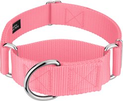 Country Brook Petz HossFit Jr Wide Training Martingale Dog Collar, Pink, Medium: 15 to 21-in neck, 1.5-in wide