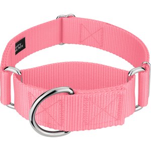 Country Brook Petz HossFit Jr Wide Training Martingale Dog Collar, Pink, Large: 18 to 26-in neck, 1.5-in wide