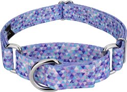 Country Brook Petz Mermaid Mosaic Martingale Dog Collar, Medium: 15 to 21-in neck, 1-in wide