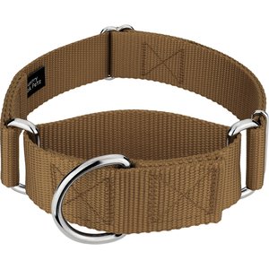 Country Brook Petz HossFit Jr Wide Training Martingale Dog Collar, Coyote Tan, Large: 18 to 26-in neck, 1.5-in wide