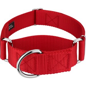 Country Brook Petz HossFit Jr Wide Training Martingale Dog Collar, Red, Medium: 15 to 21-in neck, 1.5-in wide