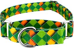 Country Brook Petz Limerick Argyle Martingale Dog Collar, XX-Small: 7 to 10-in neck, 1/2-in wide